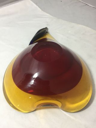 Vintage Murano Glass Bowl From Italy 7
