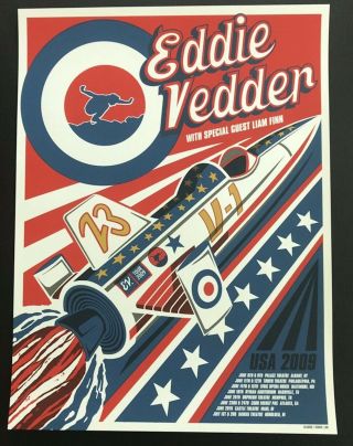 Eddie Vedder Concert Poster - Usa 2009 Tour