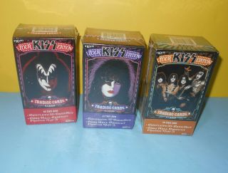 Kiss Tour Edition Trading Cards All Three Boxes Box 1,  2 And 3