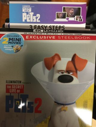 The Secret Life Of Pets 2,  Digital Code Only,  From 4k Blu - Ray