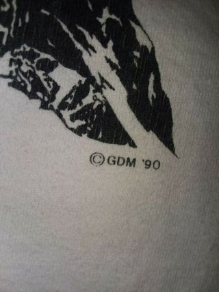 Rare Vintage Grateful Dead 1990 T - Shirt Skiing Skeletons POWDERMAN XL Authentic 7