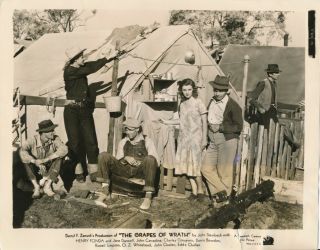 Henry Fonda Candid Grapes Of Wrath Location Set Vintage 1939 Fox Photo