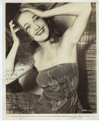 Dorothy Lamour Autographed 8x10 Movie Still