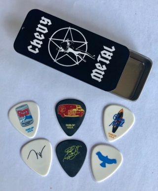 Chevy Metal Band Foo Fighters Taylor Hawkins Official Dunlop Guitar Pick Tin Set