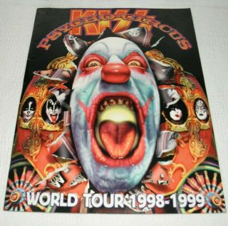 Kiss Psycho Circus Tour Program Book 1998 - 1999 11 " X14 " Music C90h