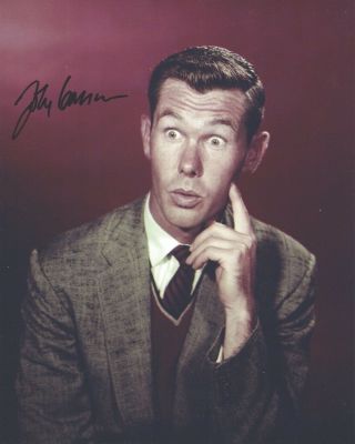 Signed Color Photo Of Johnny Carson Of " The Tonight Show "