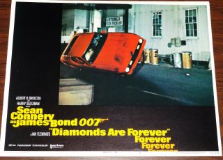 Diamonds Are Forever Orig 1971 James Bond Lob Cd 2 Redcar On 2 Wheels Stunt Exc