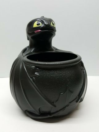 How To Train Your Dragon 3 - Toothless 8 " Popcorn Bucket Dreamworks Candy Bowl