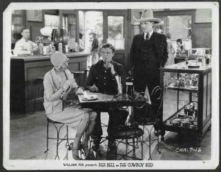 Western Rex Bell Orignal 1920s Silent Film Promo Photo The Cowboy Kid