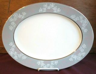 Castleton Lace Oval Platter - 15 1/4 " - 0512c