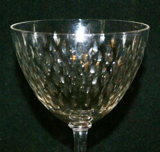 TWO Baccarat French Crystal Paris Pattern Water Goblets 6 1/8 