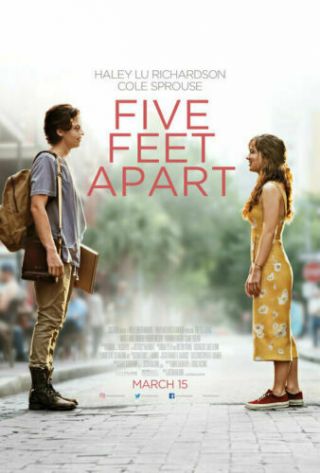 Five Feet Apart Movie Theater Poster 27 X 40 1 - Sheet