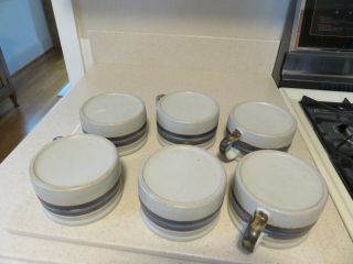 6 Otagiri Horizon Stoneware 15 oz Soup Mugs Hand Crafted Japan 4