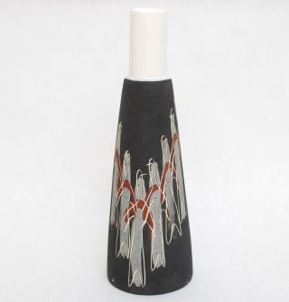 Vintage Mid Century Modern Pottery Sgraffito Vase Chalice Charles & Alice Smith