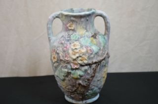 Gorgeous Weller Ware Art Pottery Vase Flowers Pastel Colors 529