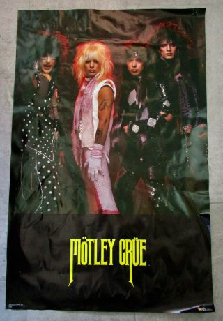 Vintage Motley Crue 1985 Print Poster Hair Band 22.  25 " X 34.  5 "