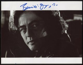 Benicio Del Toro Signed 8x10 Photo Vintage Autographed Photograph Sin City