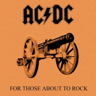 Album Covers - Ac - Dc - For Those About To Rock (1981) Album Cover Poster 24 " X 24 "