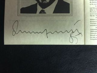 1985 Luciano Pavarotti Program W/Autograph & Ticket Stubs A1 6