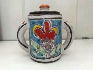 Vintage Italian Pottery - Desimone Jar With Lid