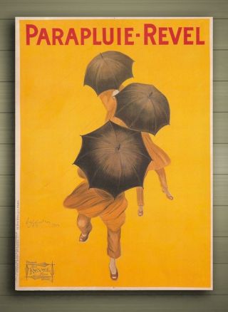 Parapluie - Revel Framed Canvas Poster Size A1 A2 A3 A4 Print French Umbrella Add
