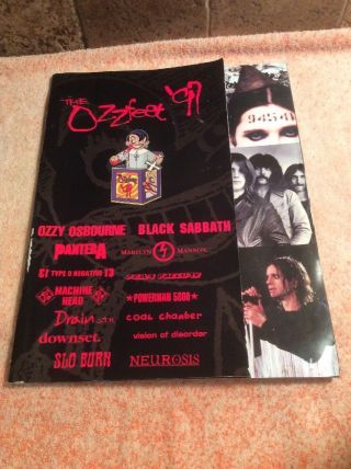 The Ozzfest 1997 Tour Book Program Black Sabbath Neurosis Pantera Rare
