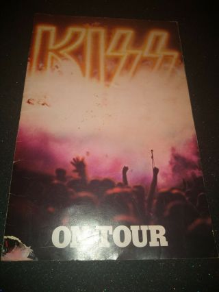Kiss - 1976 Kiss On Tour Concert Program The Kiss Army (16 Pages) Vintage