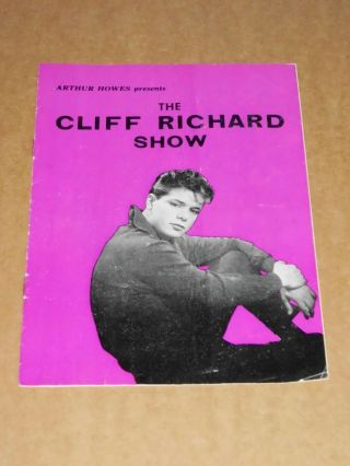 Cliff Richard & Drifters 1959 Uk Tour Programme (cherry Wainer/dallas Boys)