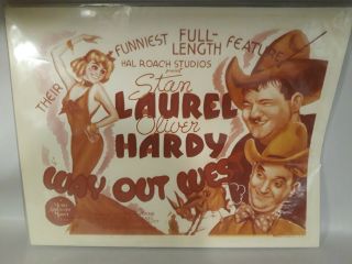 Stan Laurel Oliver Hardy Way Out West Poster Picture 14 In X 11 In