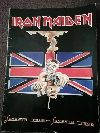 Iron Maiden Tour Programme - " 7th Tour Of S 7th Tour " - 1988