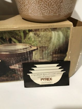 Pyrex 3 Piece Woodland Bake,  Serve & Store Set 470 - 6 1 Pint 1 1/2 Pint 1 Quart 4