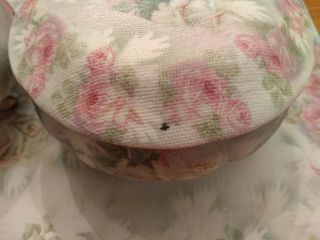 Royal Bayreuth Rose Tapestry Dresser Vanity Tray Hair Receiver & Powder Box 5