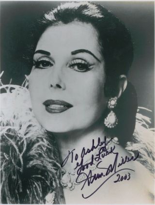 Ann Miller Signed Mulholland Drive On The Town 8x10 Photo Deceased