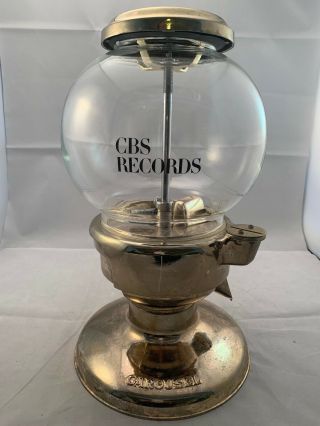 Cbs Records Gumball Machine Vintage / Antique Style