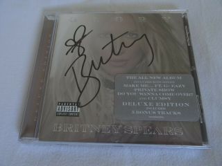Britney Spears Glory Cd Autographed Hand Signed Deluxe Edition Bonus Tracks Rare