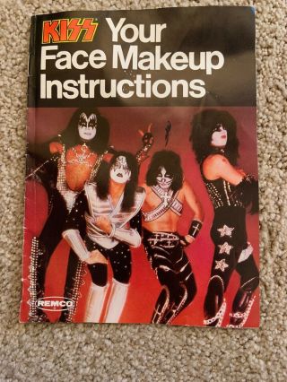 Kiss 1978 Remco Kiss Your Face Makeup Kit Booklet Aucoin