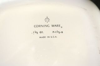 Vintage Corning Ware Cornflower Blue 8 Pc Set.  1 Qt,  1 1/2 Qt 1 3/4 Qt Lids etc 2
