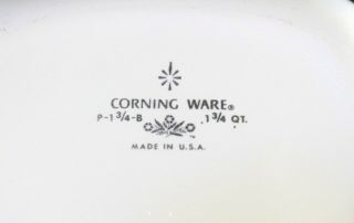 Vintage Corning Ware Cornflower Blue 8 Pc Set.  1 Qt,  1 1/2 Qt 1 3/4 Qt Lids etc 5