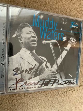 Pinetop Perkins Signed " Muddy Waters " Cd Jacket