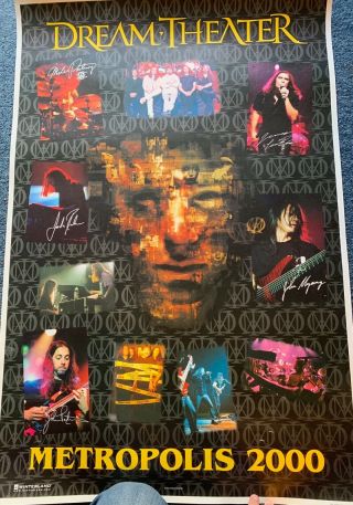 Dream Theater Poster - Metropolis 2000 Scenes From A Memory Portnoy Petrucci Etc