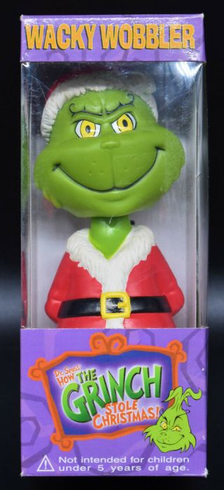 Dr Suess - How The Grinch Stole Christmas - The Grinch - Bobble - Head - Funko -