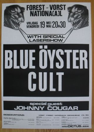 Blue Oyster Cult Silkscreen Concert Poster 