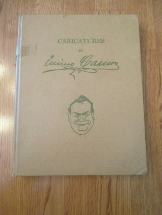 1965 Caricatures Book By Enrico Caruso Signed Dated Drawings Opera Singer