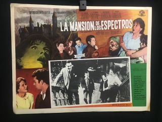 1963 The Haunting Julie Harris Claire Bloom Authentic Mexican Lobby Card - A398