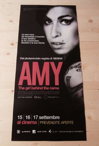 Amy Winehouse The Girl Behind The Name Music Movie Poster 12x27 "