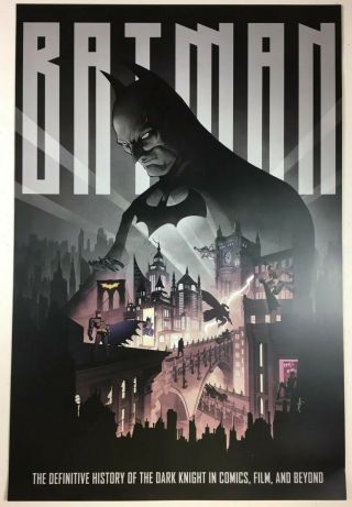 Sdcc 2019 Dc Batman Dark Knight 80th Anniversary Book Poster 11 X 17