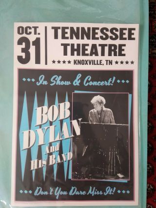 Bob Dylan And His Band Knoxville Tn 2018 October 31st Poster