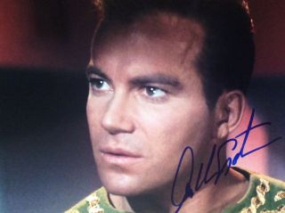 William Shatner 8 - 10 Signed Photo Star Trek Guaranteed