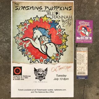 Smashing Pumpkins Concert Poster Guest Pass Ticket Stub 2010