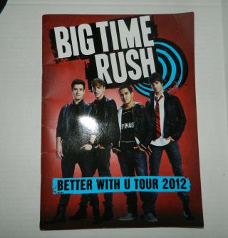 Big Time Rush Better With U Tour 2012 Large Program Book Posters Btr Rare